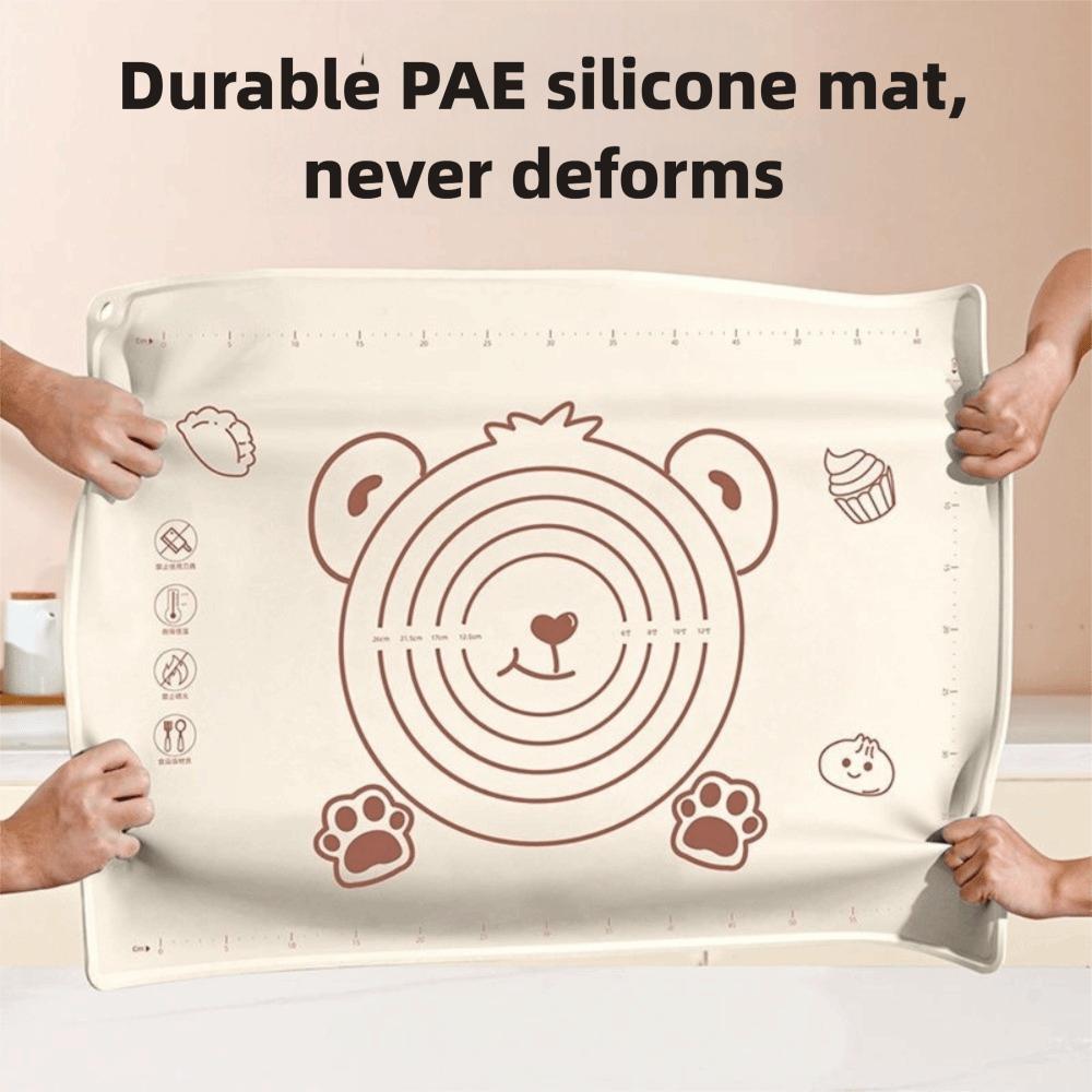Non-Slip Kneading Dough Mat Reusable Pizza Dough Mat High Quality Silicone Baking Mat Kitchen Use