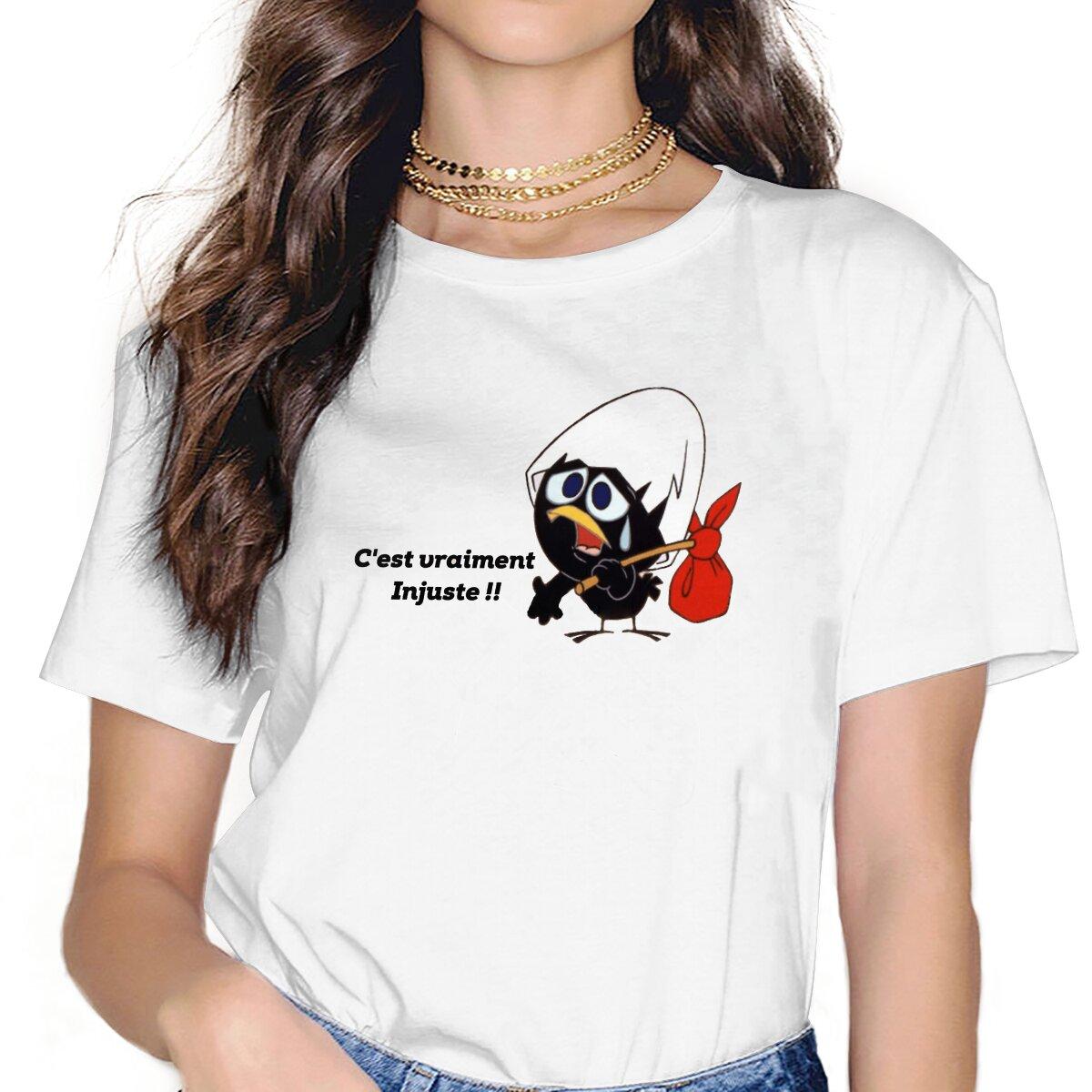 Calimero Anime Go Unisex T Shirt Graphic Femmes Tees Summer Clothing Harajuku Crewneck TShirt S