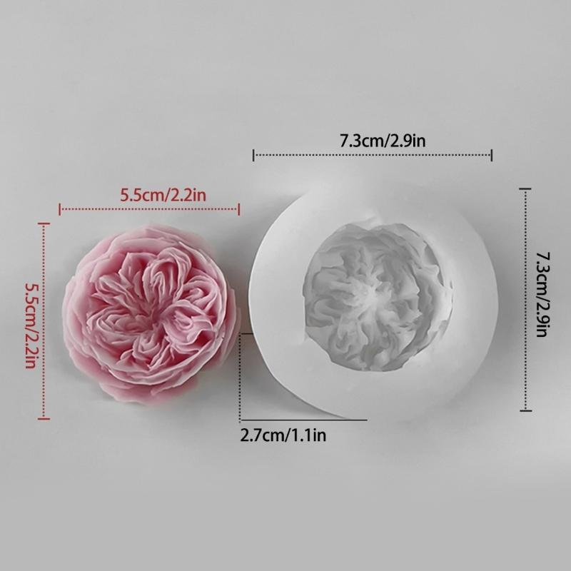 DIY Bastelformen 3D Silikonformen DIY Projektformen Rosenblütenform Kerzenformen Perfekt für Geburtstage und Hochzeiten