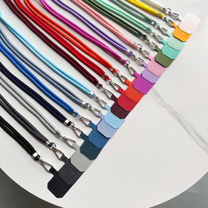 Polyester Crossbody Phone Lanyard with Clip and Shoulder Strap