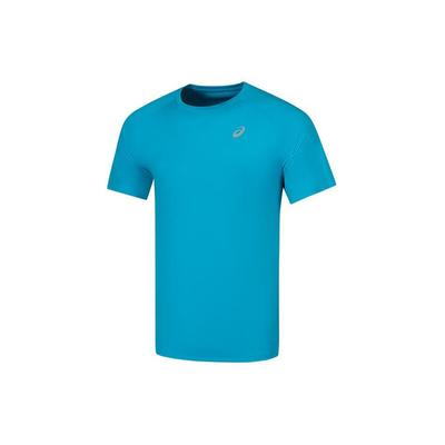 Einfarbiges Outdoor Casual Sport Rundhals Kurzarm T-Shirt Herren Tops Blau 2011C701-403