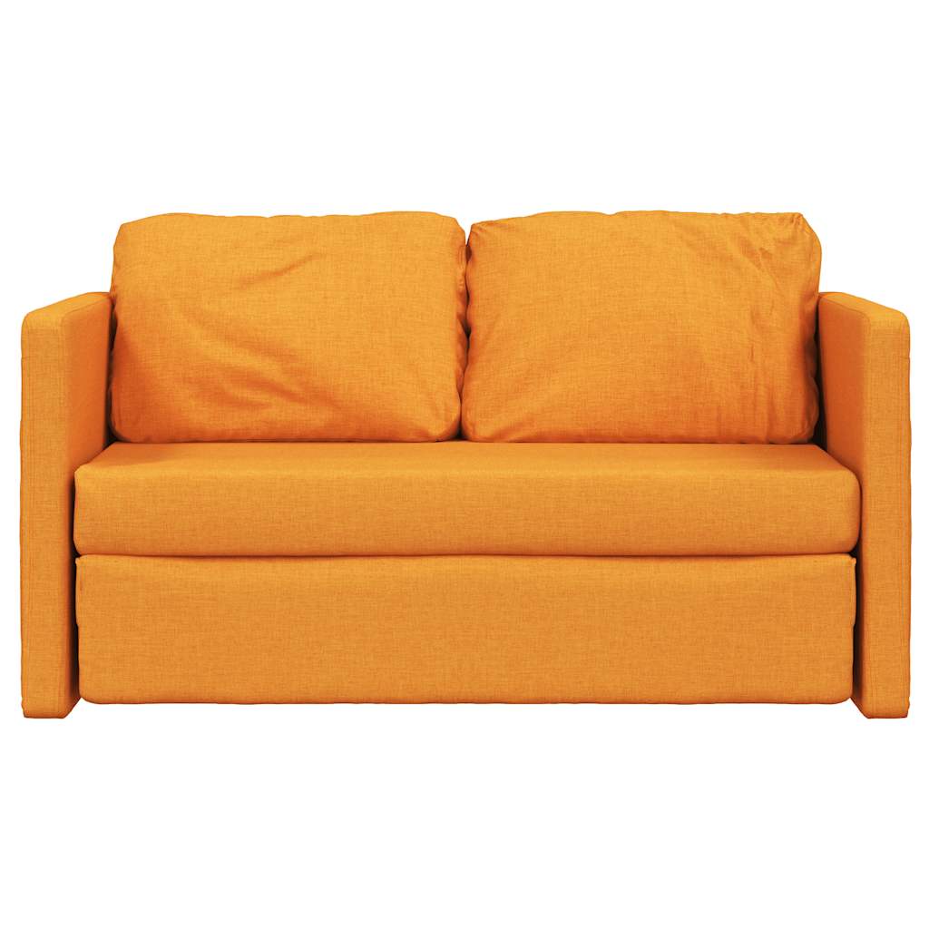 Vidaxl 2-in-1 Floor Sofa, Dark Yellow, 112X174X55 Cm, Fabric