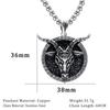Xiweier Retro Bull Head Necklace - Unisex Copper Pendant