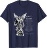 Gebet zum Erzengel Michael Herren T-Shirt Kurzarm Lässig 100% Baumwolle Rundhals Sommer T-Shirt
