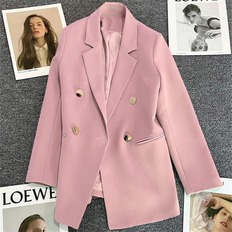 Women's Suit Coat Elegant Sports Casual Blazer Korean Fashion Luxury Jacket Spring Autumn Solid Color Ladies Clothing Plus Size