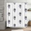 Shower Curtain Waterproof Vintage Floral Bathroom Decor Elegant Modern Farmhouse Pattern Fabric Liner Set Extra Long