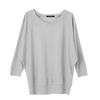AquaGarage Dolman Sleeve One Gray Blouse, Size,