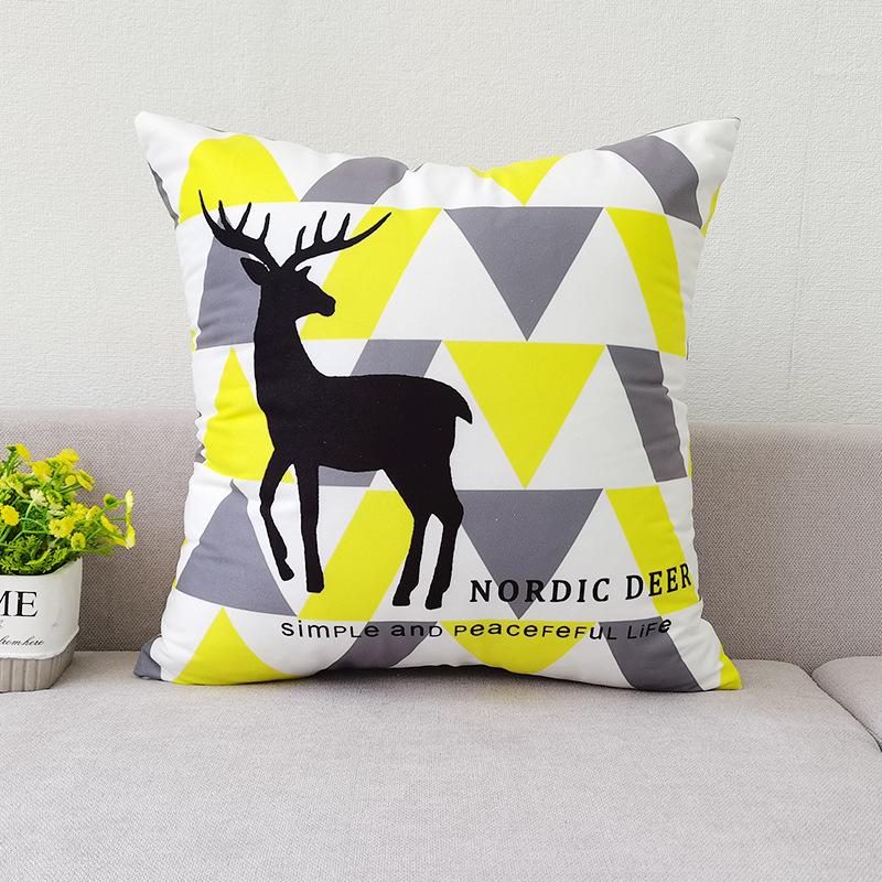 New Modern Nordic Simple Pillowcase Living Room Sofa Home Pillowcase Short Plush Cushion