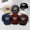Bestickte Buchstaben Baseballkappe Herren Damen Jugend Studentenmütze Retro Sonnenhut