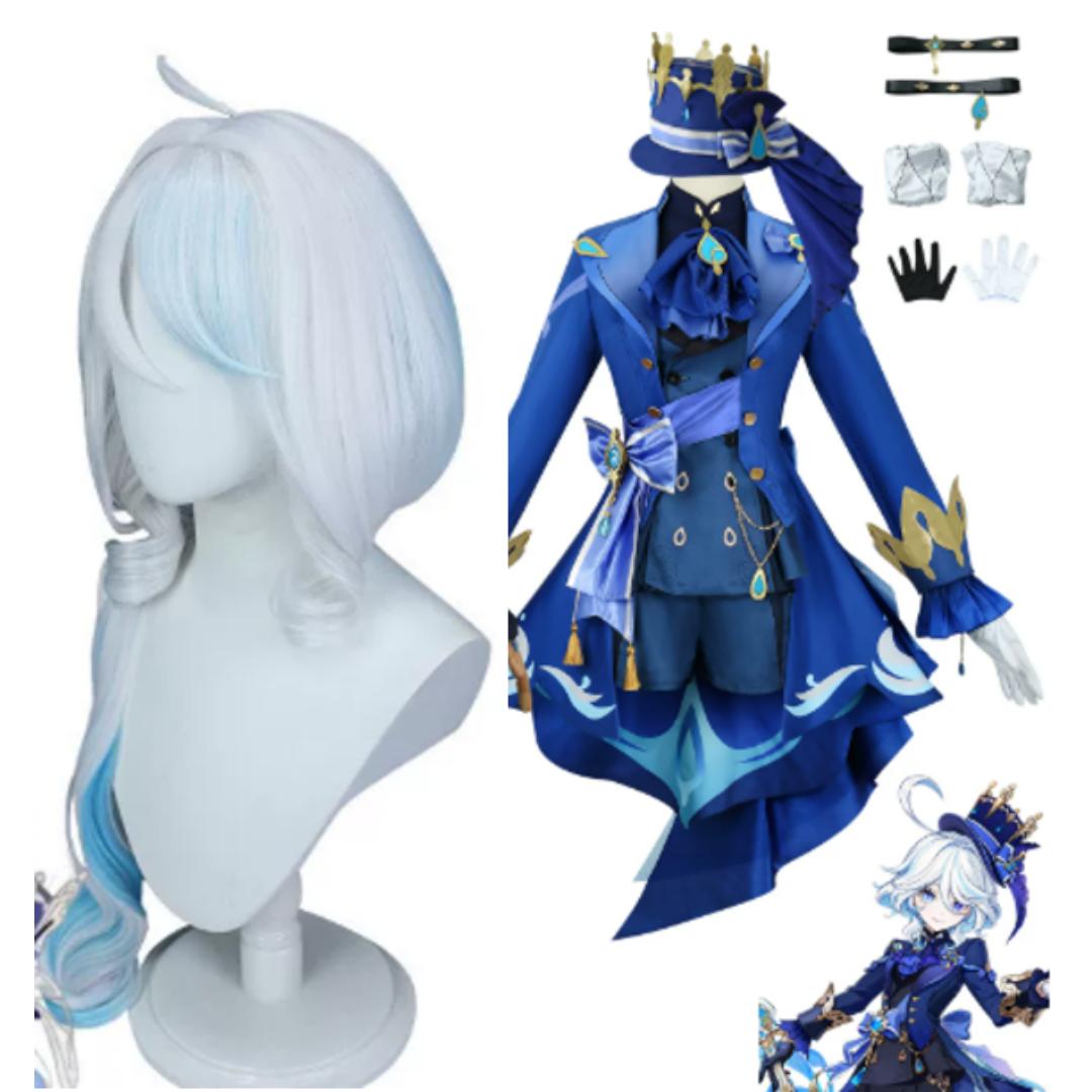 Genshin Impact Cosplay Tērps Parūka Matu