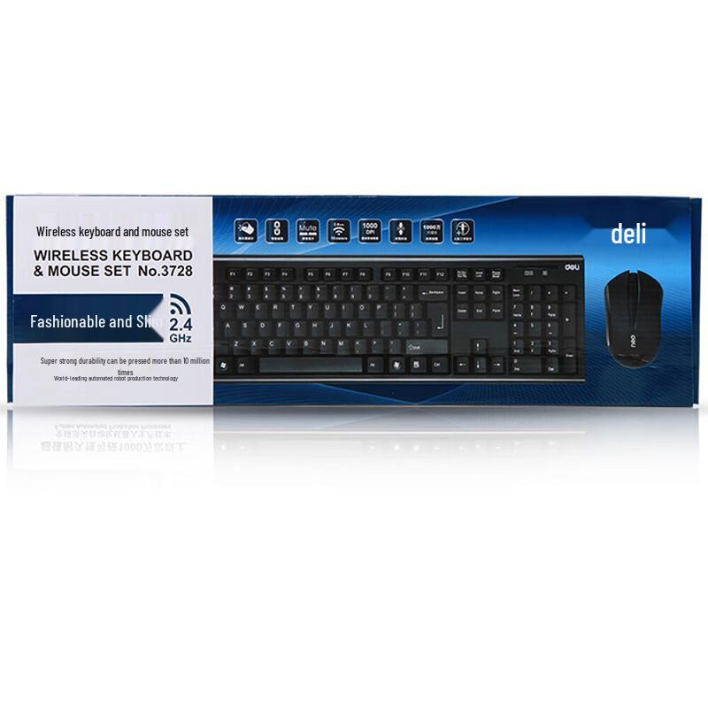

Deli 3728 Wireless Keyboard and Mouse Set