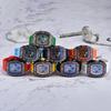 Barrel-Shaped Quartz Watch with Multifunctional Design and PU Strap
