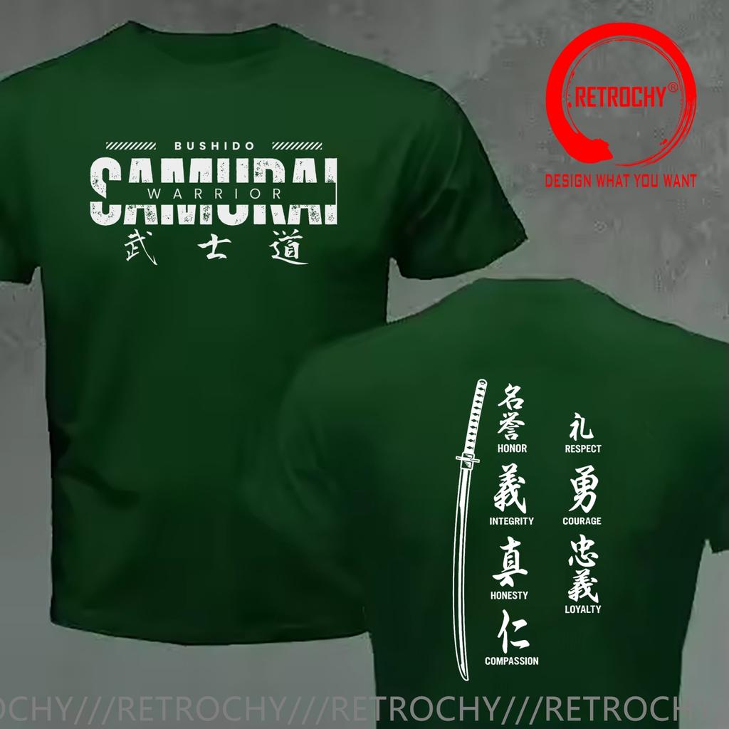 Funny Design Samurai Katana Sword Warrior Shirt Unisex Fashion Trendy Casual Clothing Stylish Tops Tee Shirt Leisure Tshirt Unisexs