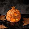 Halloween Ambient Light Cover 3D Printed Skull Pumpkin Candle Holder, Hollow Design Ornament Figurine, Multifunctional Lampshade for Party Favors