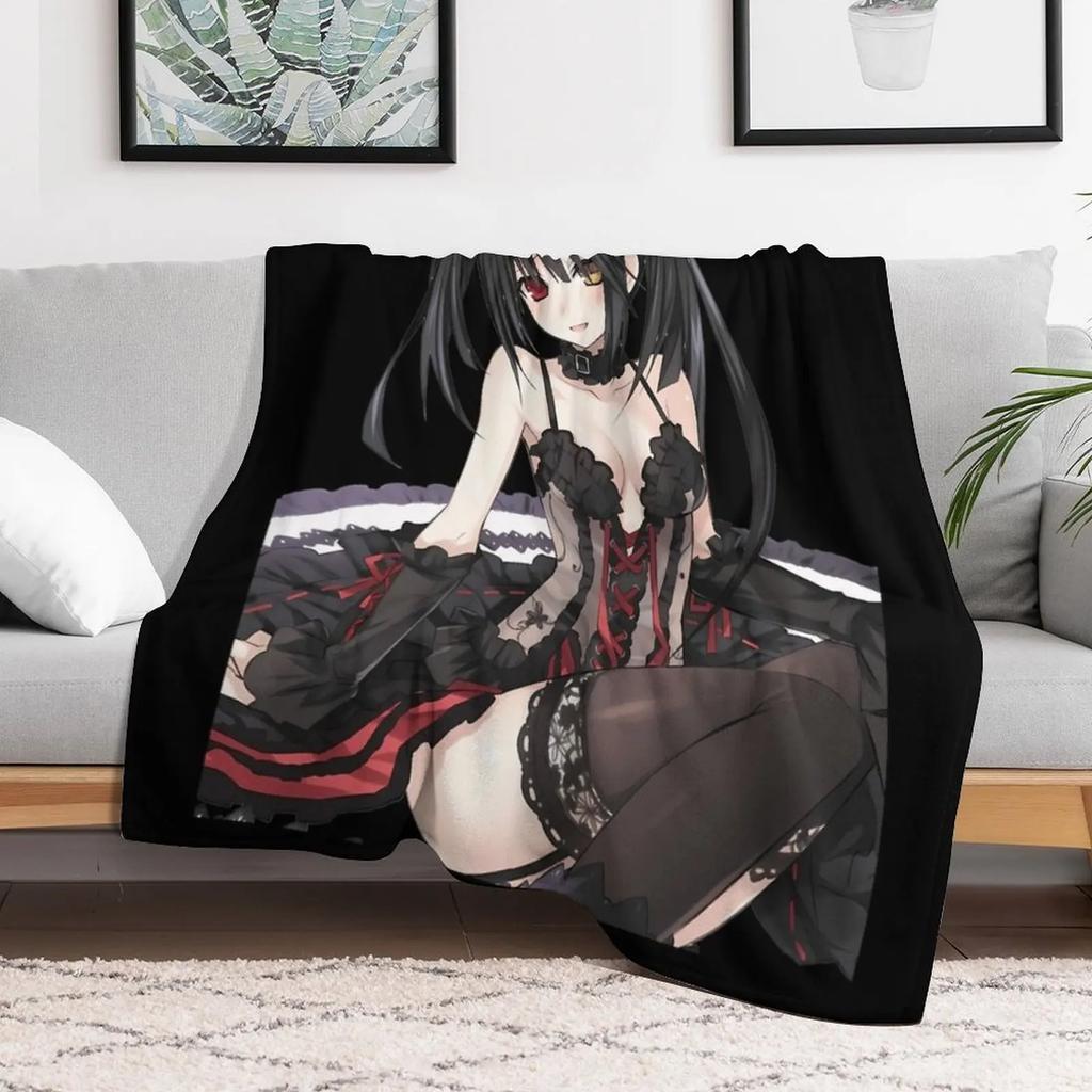 Kurumi Tokisaki Throw Blanket Giant Sofa Sofa Throw Sofa For Decorative Blankets