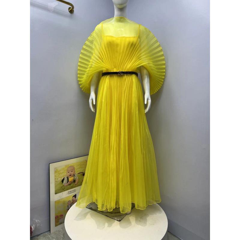 Afrikanisches Elegantes Einfarbiges Übergrößenkleid - Neuer Modestil