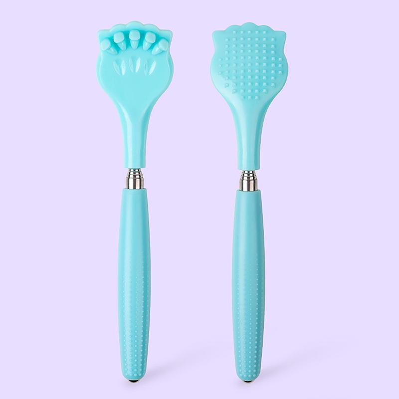 

Ручка з п’ятьма секціями Телескопічна царапка для спини для масажу від сверблячки Скребок для спини Масажна царапка для спини Інструмент проти свербіння синій