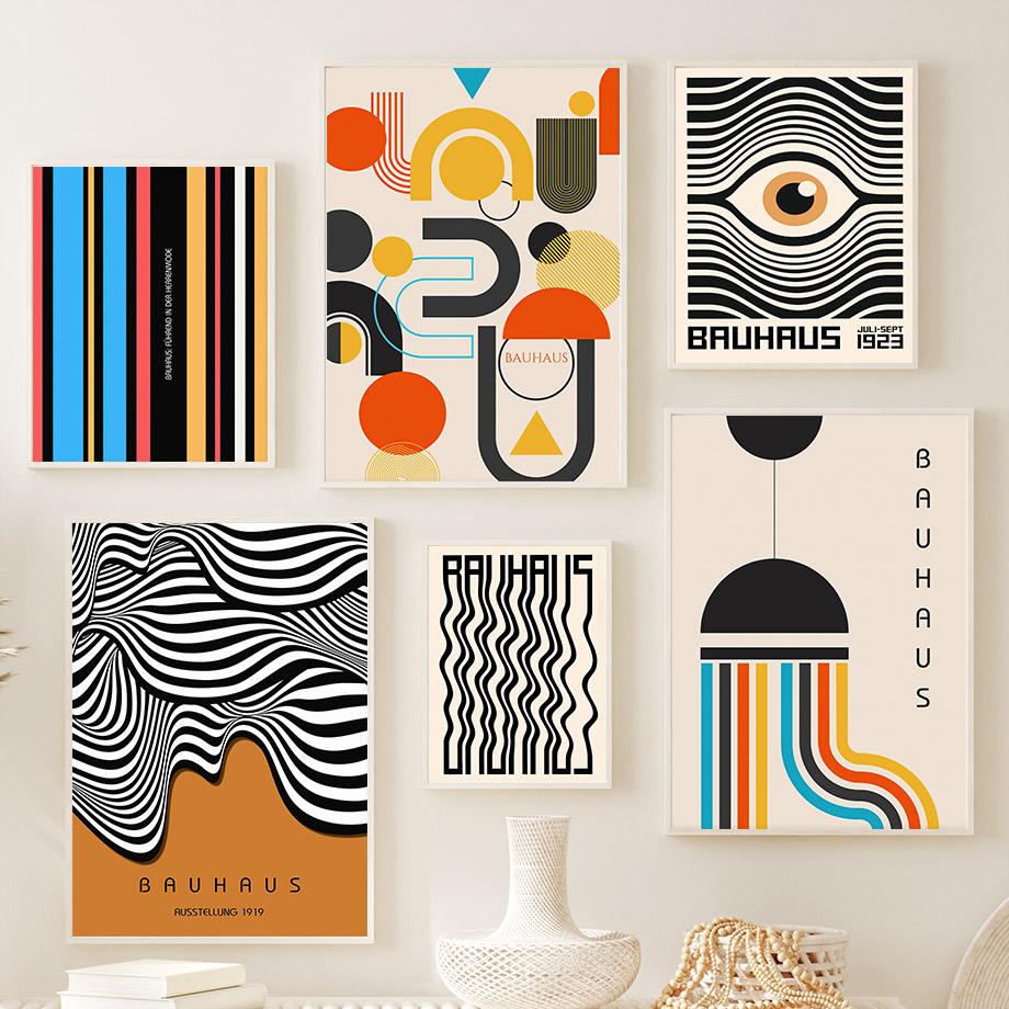 Abstraktní Bauhaus Květinový trh Yayoi Kusama Matisse Plakáty Tisky Nástěnné umění Plátno Malba Hotelové obrázky pro dekoraci obývacího pokoje