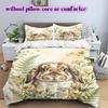 Watercolor Animal Painting Pattern Bedding,Quilt Set Quilt Cover Pillowcase Home Birthday Gift (1*duvet Cover+2*pillowcase,without Core)