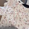 Internet Celebrity Girl Bottle Hello Kitty Pajamas Women's Summer Short-sleeved Shorts Suit Students Can Wear Loungewear
