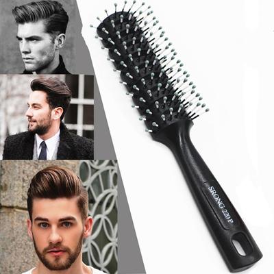 1 Stück gerippter Kamm für Männer und Jungen, flauschige Haarbürste, Salon, Friseurkamm, Massagerippen, Haarkamm, Kopfhaut, Friseur, Haar-Styling, Haarkamm