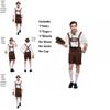 Classic Men Oktoberfest Clothing Cosplay Attire With Comfortable Suspenders And Hat