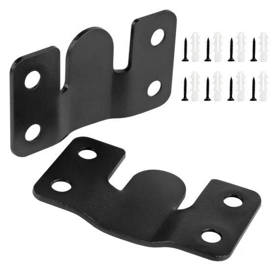 1 Wall Load-capacity Mounting Bracket Picture Pair Easy to Install Black