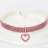 Elastic Heart Pet Collar - Cat & Dog Accessories