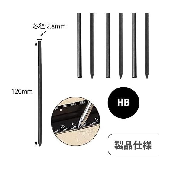 DanYun Carpenter Pencils with 6 Refills (2 Colors), Built-in Sharpener, Extended Needle-Nose Tip for Deep Holes, Marking Tool for Woodworking,