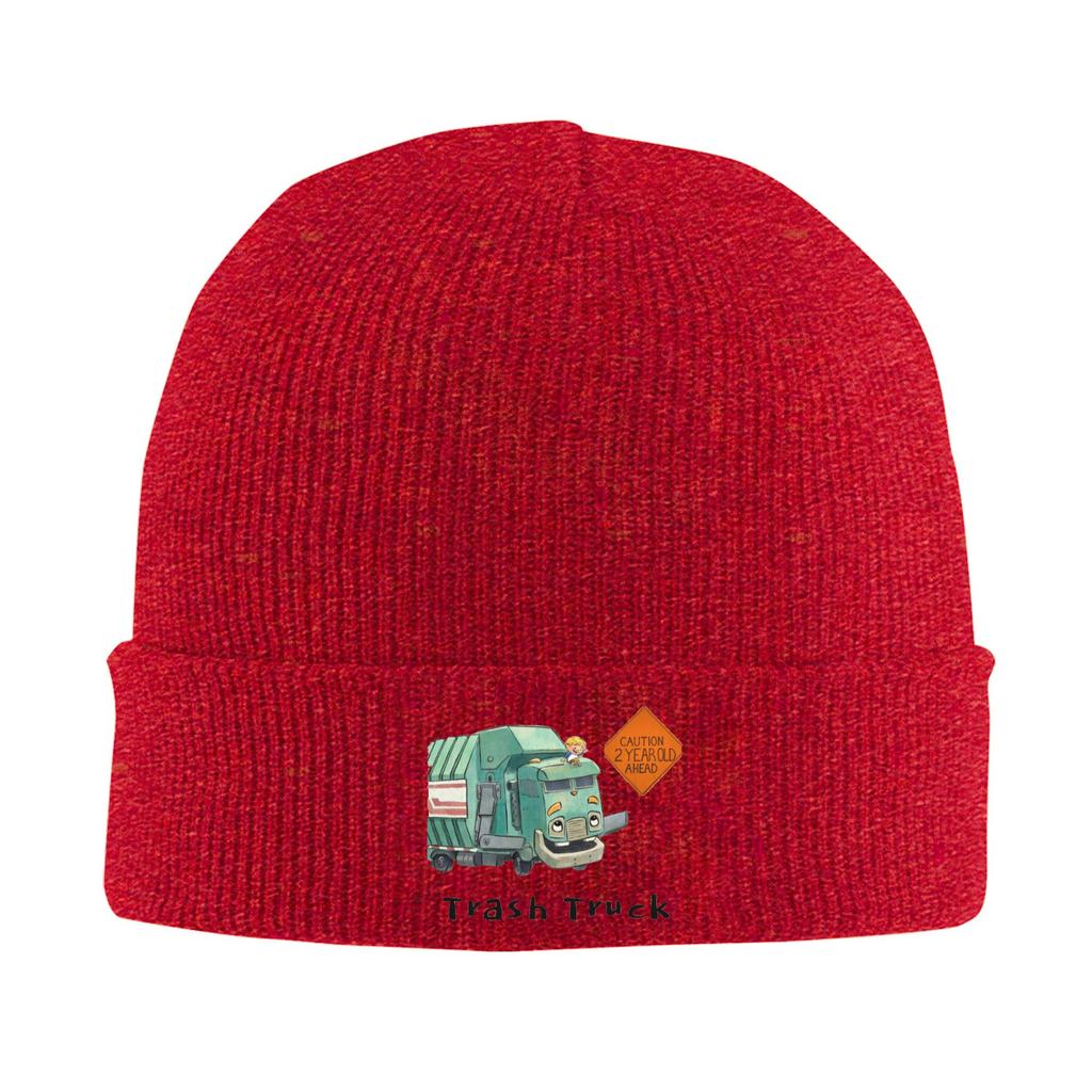 Trash Truck cartoon Netflix Winter Skullies Beanies Hat Warm Autumn Knitted Hats Bonnet Caps for Women Men