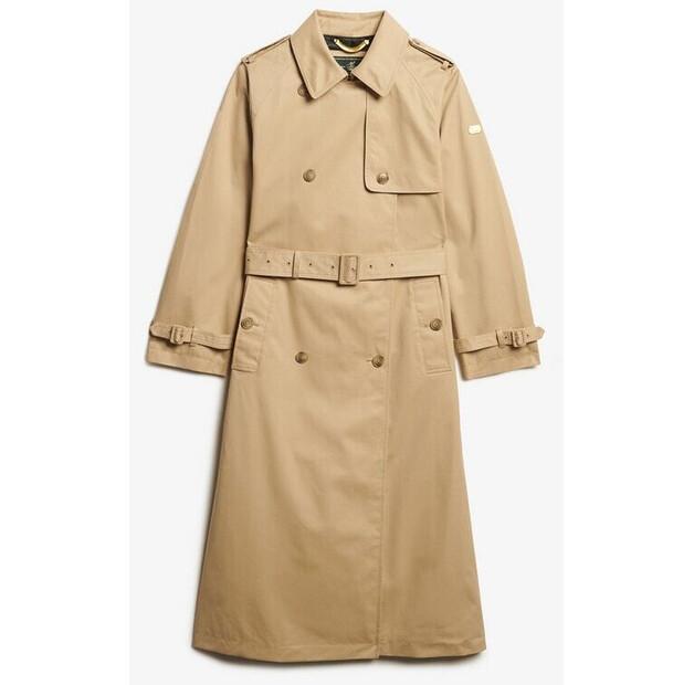 Тренчкот женский Superdry W5011871A бежевый/белый