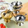 Stainless Steel Dessert Cup Round Vintage Serving Bowls Multi-function Pudding Bowl  Kitchen Tools