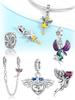 Charms Plata Angel Heart Wings Valentines Day Gifts Copper Plated For Charms Copper Plated Original Bracelet For Jewelry Making