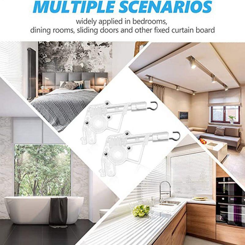 Wand Tilter 2 Pieces Hexagon-Shaped Blinds Control Wand Tilter Hook Connection Tool Maintenance Hardware For Apartment Cafe