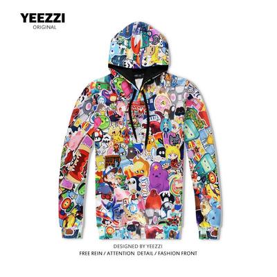 High-Quality Cute Anime Print Hoodie: Casual, Loose-Fit, Versatile, American-Style Sweatshirt