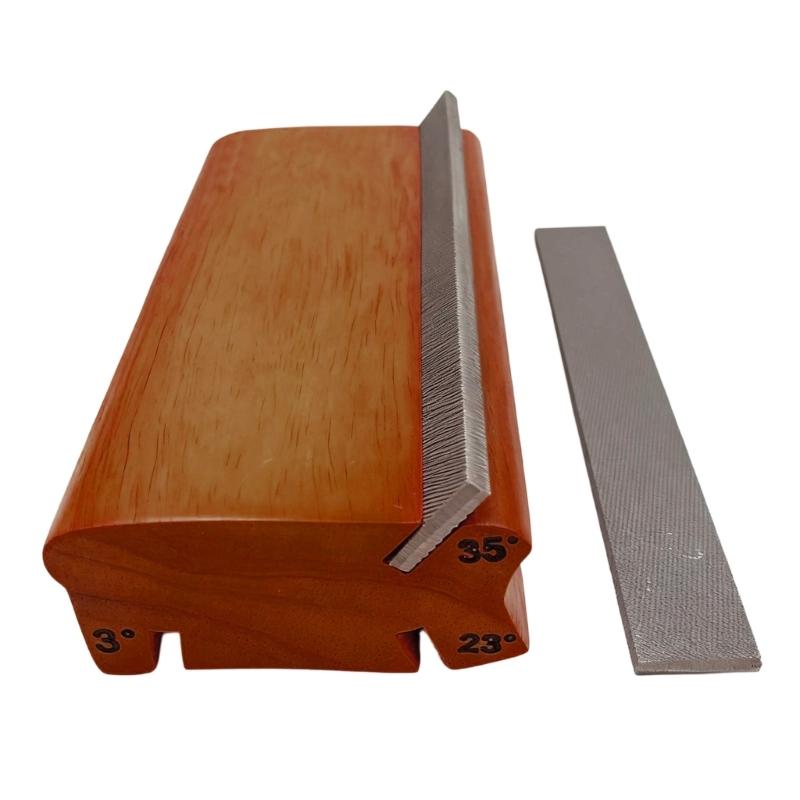 Professional 3/23/35 Degree Guitar Fret File Wood Texture for Wood Fingerboards Guitar Bass Ukulele Maintenance