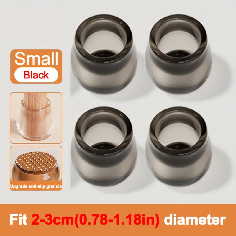 Upgrade Thick Super Wearproof Anti-Slip Granule Chair Leg Caps - Fit 0.79-1.18inch To 1.57-1.97inch Diameters and Widths - Plastic -Silent and Durable