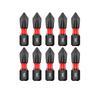 10pcs PH2 Magnetic Cross Screwdriver Bit Set Anti-Slip Long Alloy Steel 25-150mm For Electric Or Manual Use