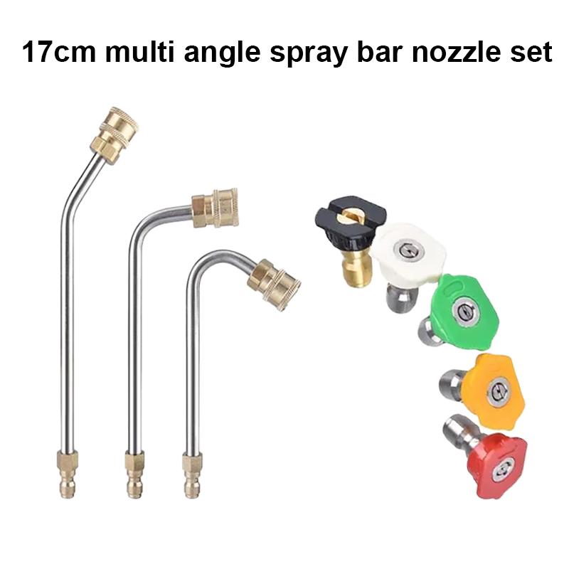 

High pressure stainless steel extension rod 1/4 quick insert special-shaped air conditioner cleaning extension rod with nozzle