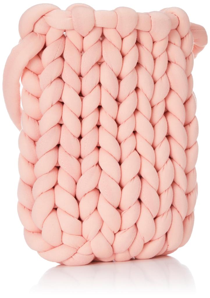 Cuco Fluffy Sweat-Style Chunky Knit Shoulder Bag 2353111212 Pink (320)