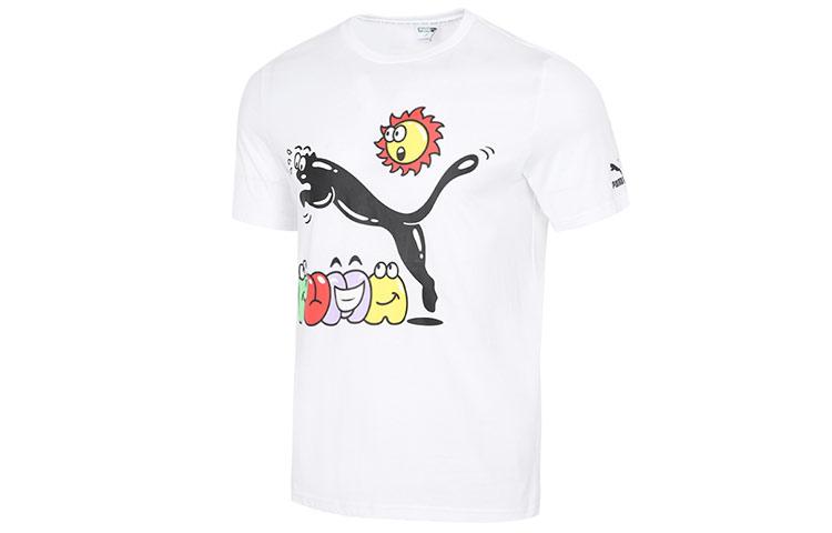 PUMA Summer Streetwear T Shirt Men s White 532612-02 L
