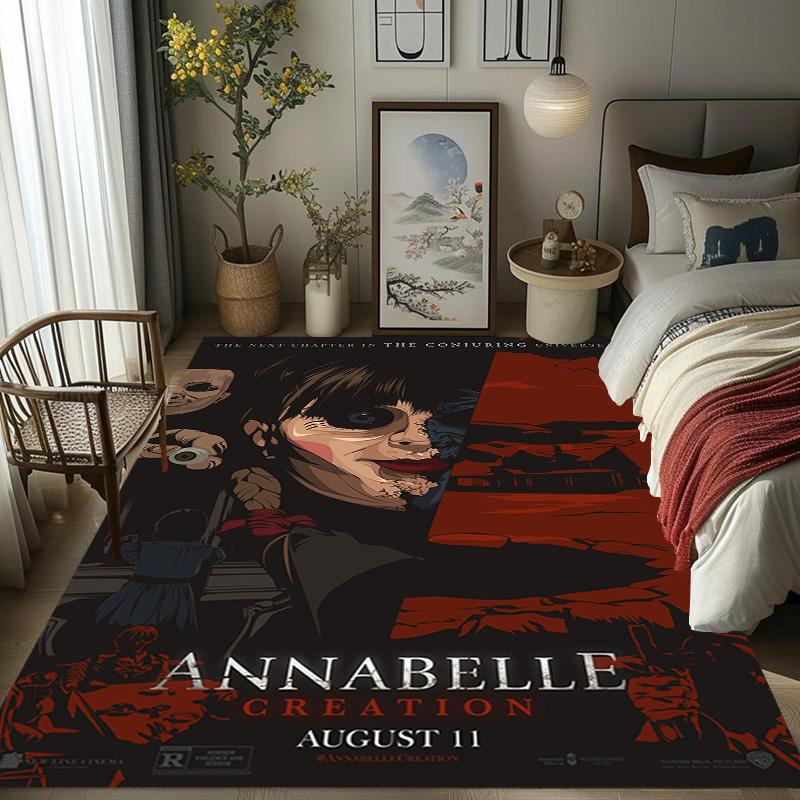 Creepy Doll Haunts Scream Fest carpet Suitable for all seasons Home Decor Dormitory decoration Bathroom mat Christmas gifts