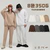 Herren Oversized Schwerer Baumwoll Pullover Hoodie - Schlicht Streetwear Lockerer Passform Rundhals Sweatshirt