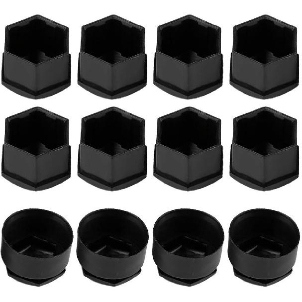 For Lug Nut Covers Senyar 20pcs 17mm Car Wheel Bolt Nut Cover, Universal Covers Auto Hub Screw Anti-Theft Cover for Auto (Black)