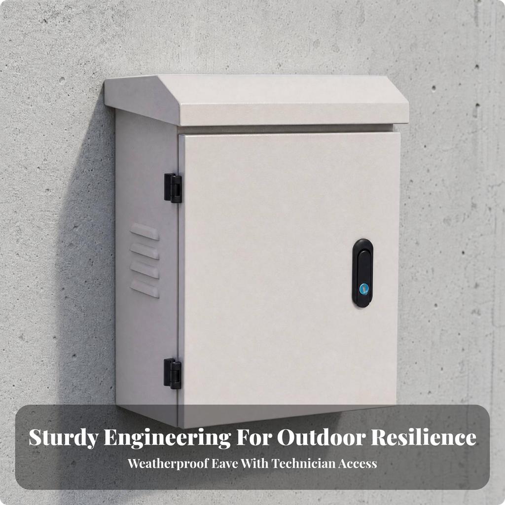 Weatherproof Wall-Mounted Electrical Enclosure Lockable Cabinet with