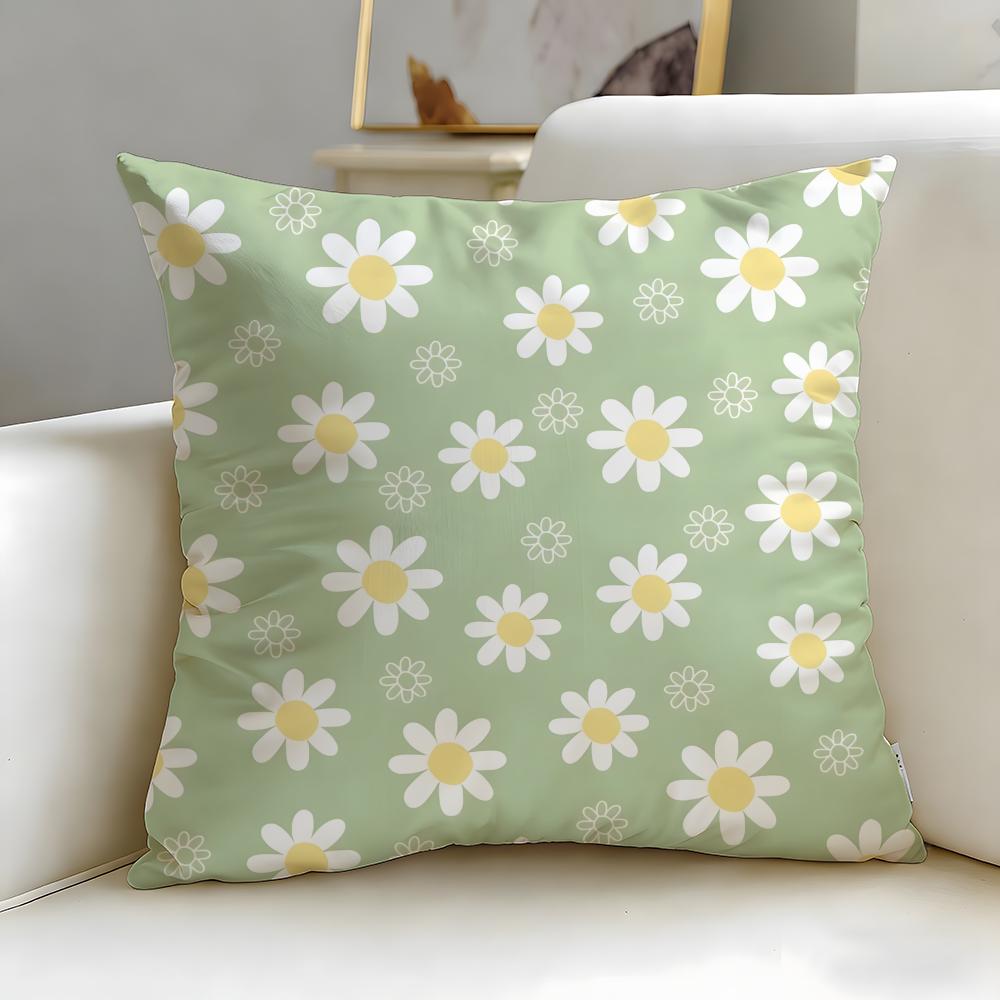 Retro patterns Cushion Cover Soft EasyWash Pillow Case Versatile for Couch Bed Travel and Office