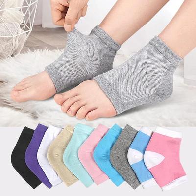 1 Paar Silikon Feuchtigkeitsspendende Gel Fersensocken Wiederverwendbar Anti Rissig Schrundig Fuß Glatte Hautpflege Peeling Fußschutz Werkzeuge