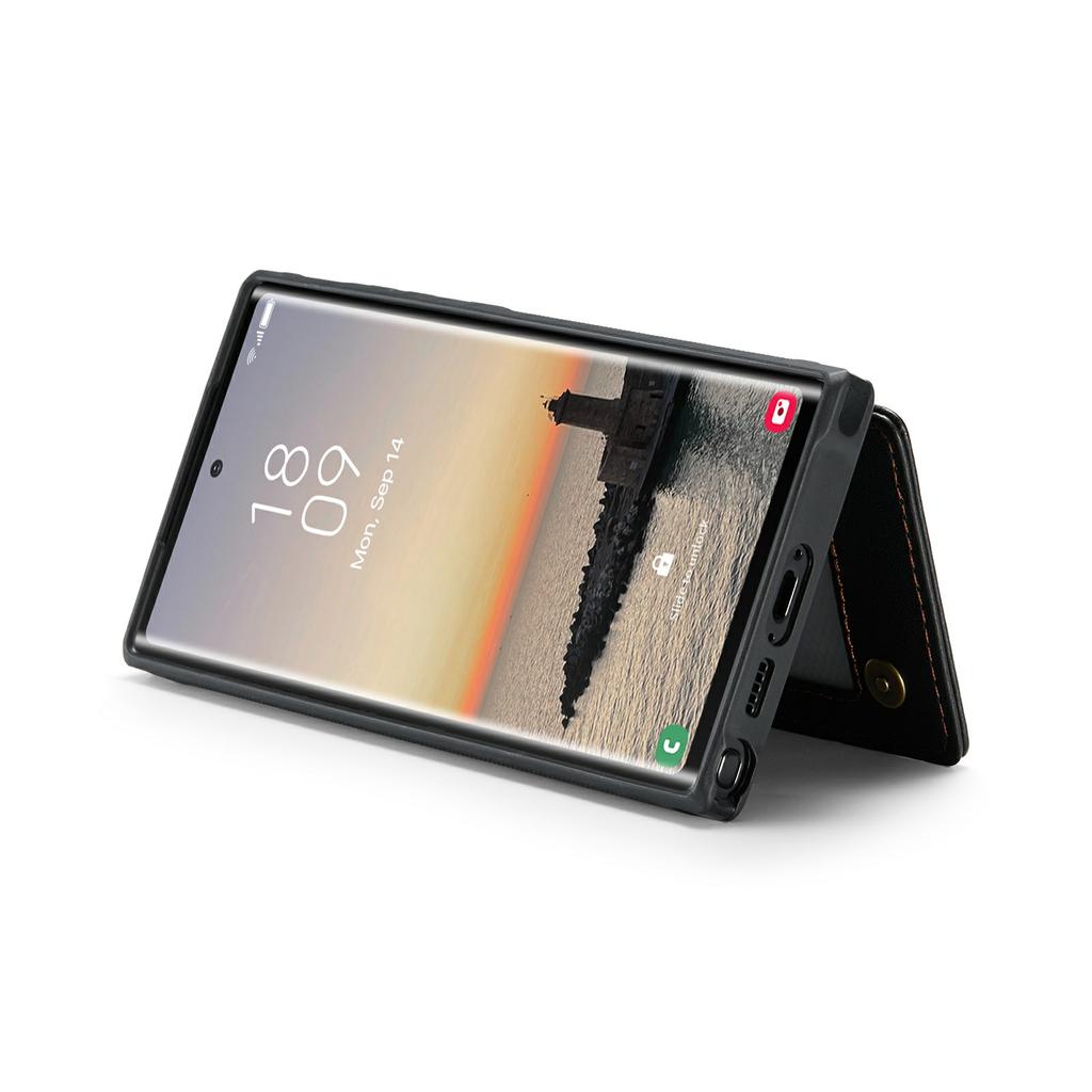 For Samsung Galaxy S24 Ultra Phone Case CASEME C22 Leather Back Cover with RFID Blocking Card Slots