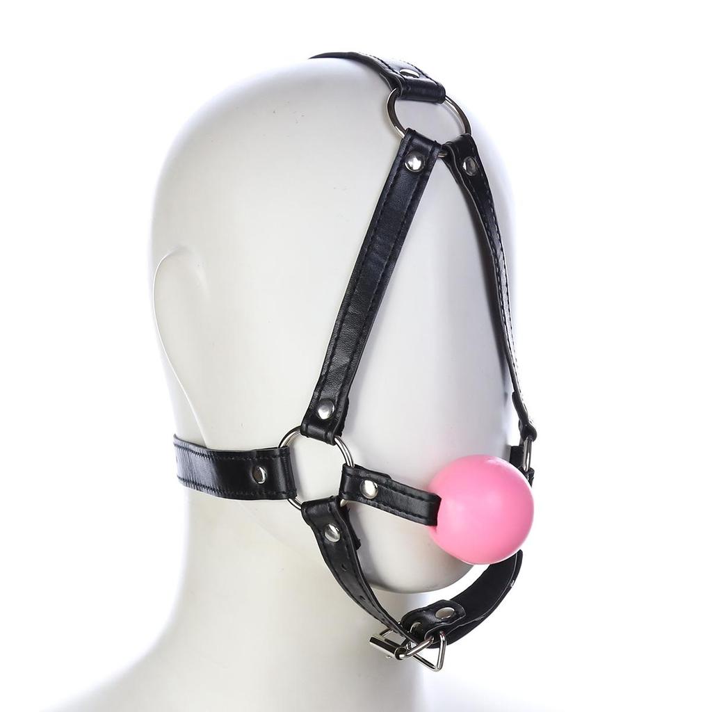 VaHppy Gag Máscaras Sexo Oral Jogos de Casal Role Play Cosplays Rainha Condicionamento Escravo de Cão PU Silicone Ossos de Cão Bolas de Sucção Argola O Bondage