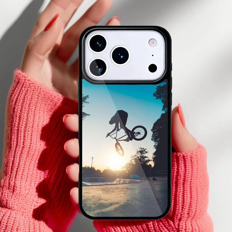 BMX Bike Extreme Sport Phone Case for iPhone 17 16 15 14 13 Pro Max Back Cover for 12 11 Pro Coque